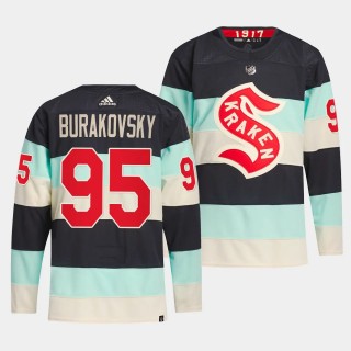 Seattle Kraken 2024 NHL Winter Classic Andre Burakovsky #95 Blue Primegreen Jersey Men's