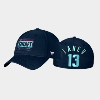 Seattle Kraken Brandon Tanev Wordmark Logo Blue Fitted Hat