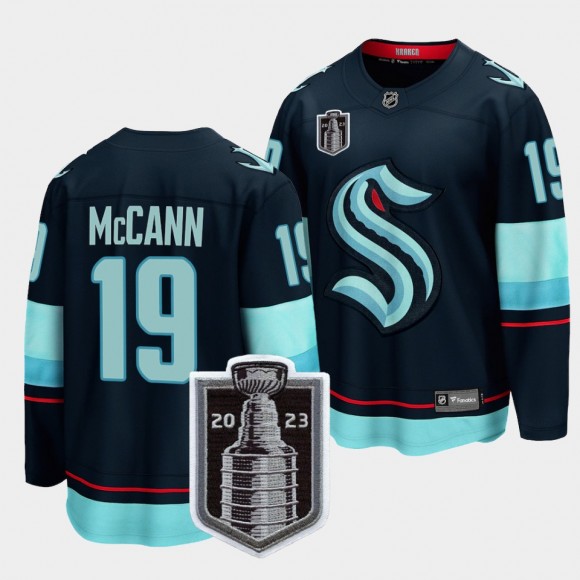 Seattle Kraken Jared McCann 2023 Stanley Cup Playoffs Blue Home Jersey Men's