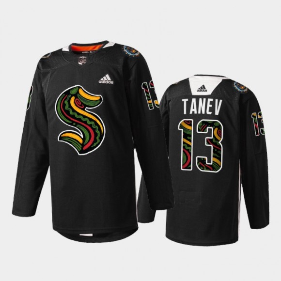 Brandon Tanev Kraken Black History Month 2022 Black Jersey Limited Edition