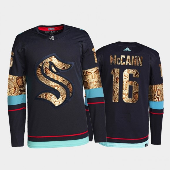 2021-22 Kraken Jared McCann Python Skin Navy Jersey