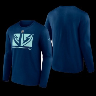 Seattle Kraken Authentic Pro Core Collection Secondary Blue T-Shirt Men