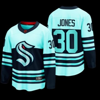 Martin Jones Seattle Kraken Special Edition 2.0 Teal Breakaway Jersey 2022