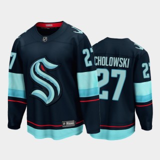 Seattle Kraken #27 Dennis Cholowski Home Navy 2021-22 32nd Club Jersey