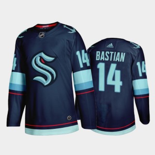 Seattle Kraken Nathan Bastian Home 2021-22 Navy Authentic Jersey