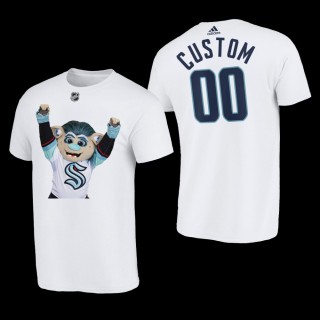 Seattle Kraken Custom Team Mascot buoy White #00 Tee