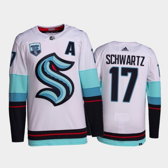 Jaden Schwartz Seattle Kraken Jersey 2021-22 Away Authentic White