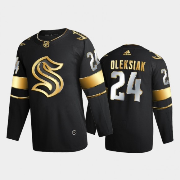 Seattle Kraken Jamie Oleksiak #24 Golden Edition 2021-22 Authentic Jersey Black