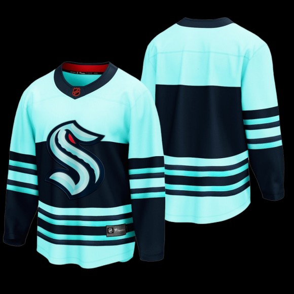 Men Seattle Kraken Special Edition 2.0 2022 Teal Breakaway Retro Jersey Blank