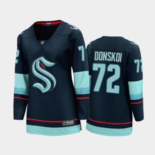 Women Seattle Kraken Joonas Donskoi #72 Home 2021-22 Breakaway Jersey Navy