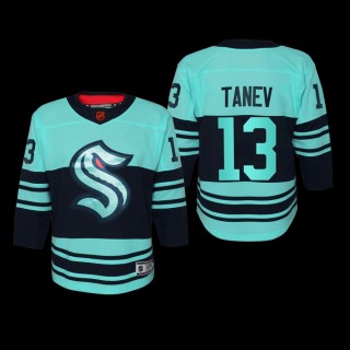 Youth Seattle Kraken Brandon Tanev #13 Special Edition 2.0 2022 Replica Retro Ice Blue Jersey